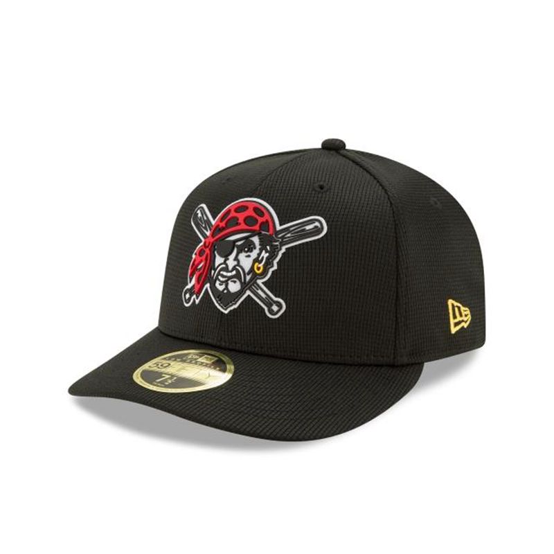 MLB Pittsburgh Pirates Clubhouse Collection Low Profile 59Fifty Fitted (CYX3463) - Black New Era Caps